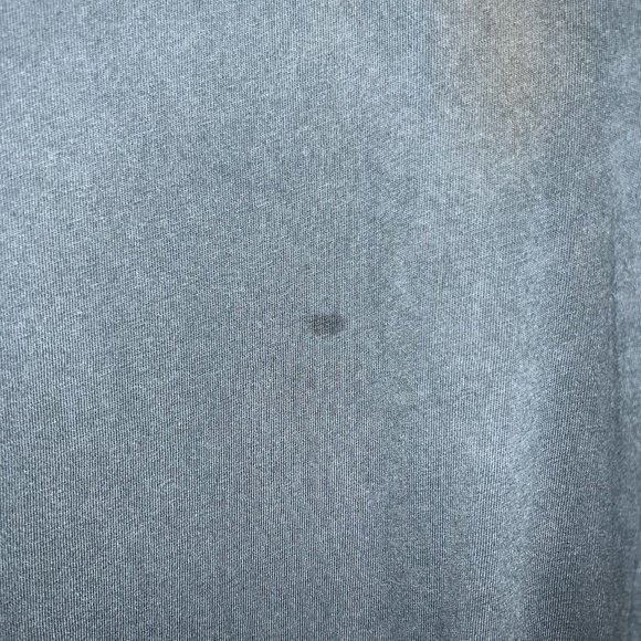 AC DC Womens Graphic T-shirt Size 8 Gray Blue Cut Out Tee Blow Up Your Video - Picture 4 of 5